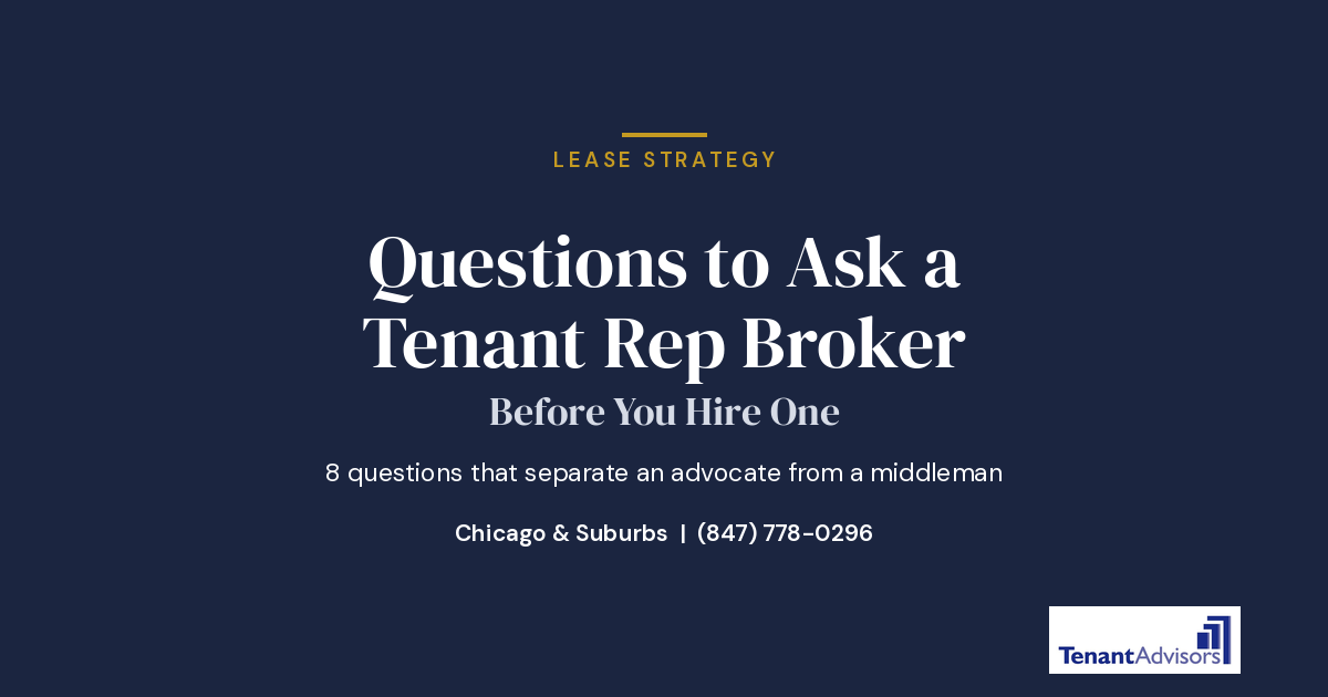 Questions to ask a tenant rep broker before you hire one, Tenant Advisors