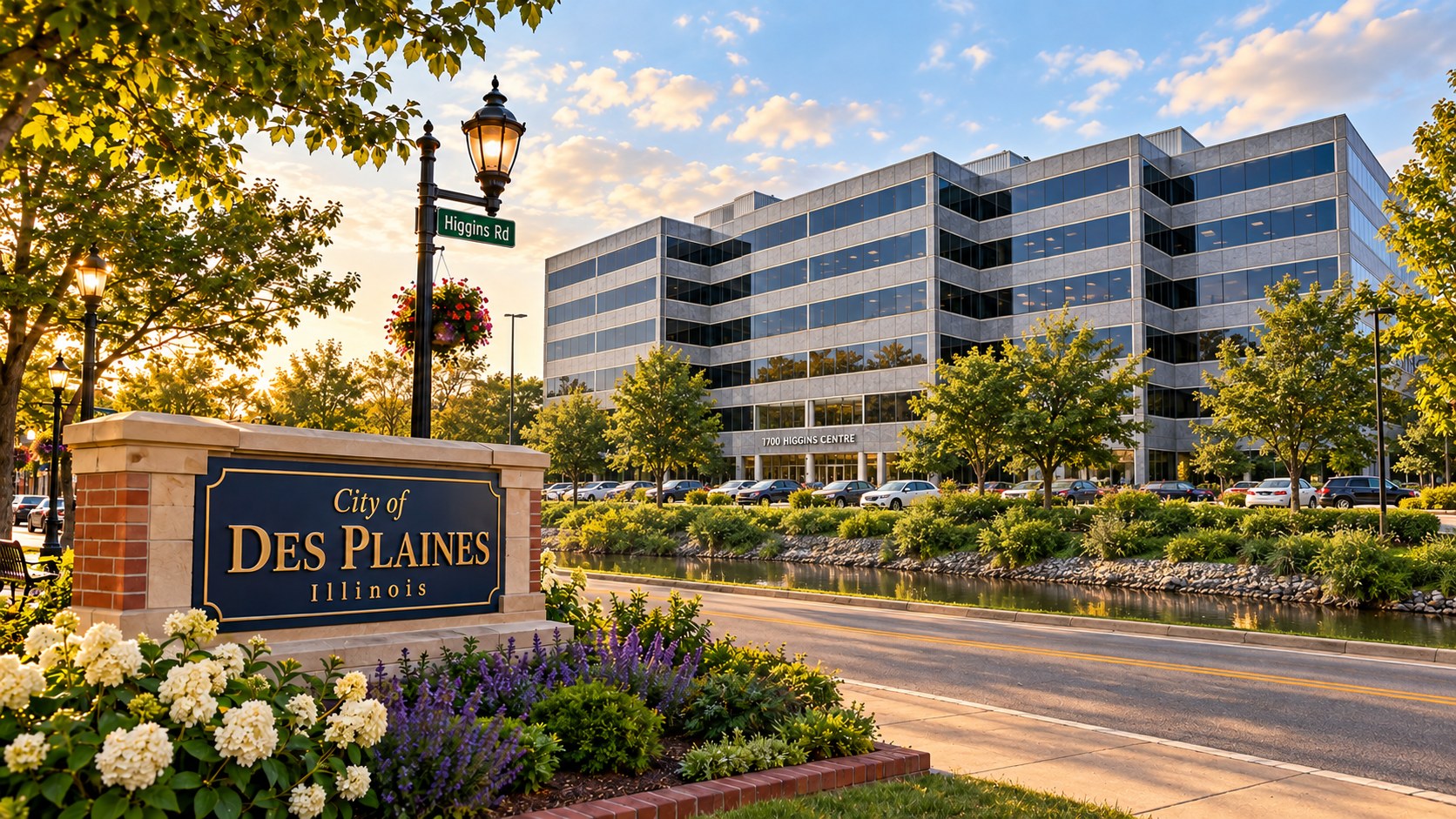 1700 Higgins Centre office building on Higgins Road in Des Plaines, Illinois