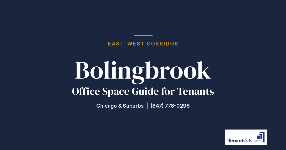 Bolingbrook office space guide for tenants, East-West Corridor | Tenant Advisors